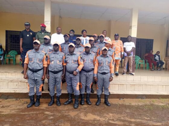 Tiko Council Mayor  presents Municipal Police officers to the Administration of Tiko Sub Division